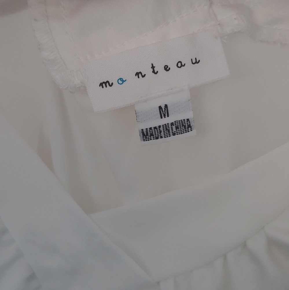 Silky White Ruffled Mini Dress, soft spring summer - Picture 9 of 10